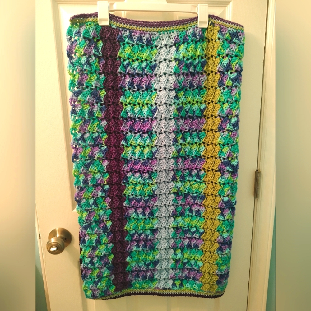 Handmade Multicolor Crochet Blanket